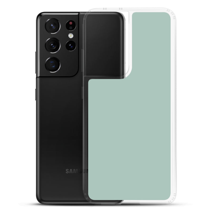 Load image into Gallery viewer, Opal Green Blue Samsung Clear Thin Case Plain Color CREATIVETECH