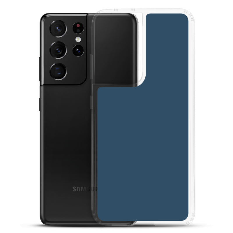 Load image into Gallery viewer, Arapawa Blue Samsung Clear Thin Case Plain Color CREATIVETECH
