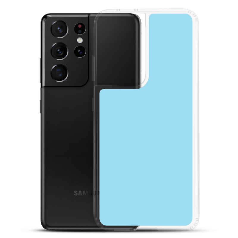 Load image into Gallery viewer, Columbia Blue Samsung Clear Thin Case Plain Color CREATIVETECH