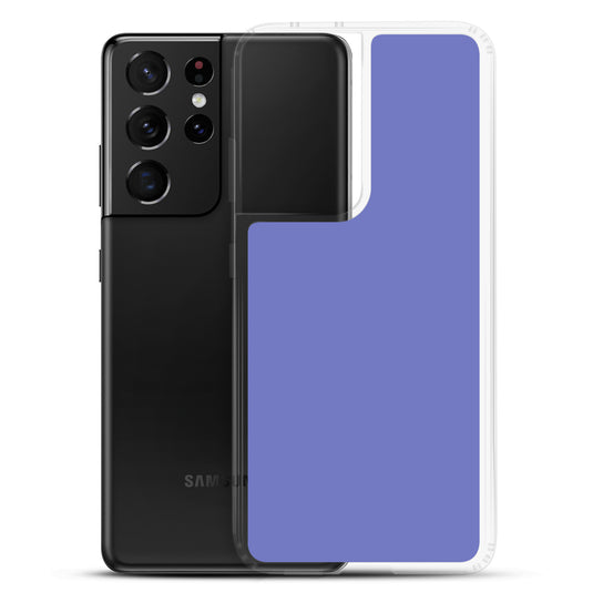 Medium Slate Blue Samsung Clear Thin Case Plain Color CREATIVETECH