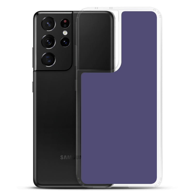 Load image into Gallery viewer, Corn Flower Blue Samsung Clear Thin Case Plain Color CREATIVETECH
