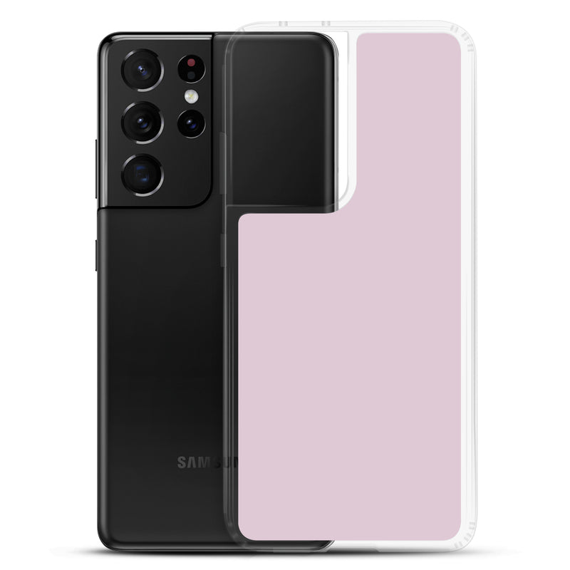 Load image into Gallery viewer, Pale Twilight Pink Samsung Clear Thin Case Plain Color CREATIVETECH