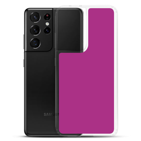 Red Violet Samsung Clear Thin Case Plain Color CREATIVETECH
