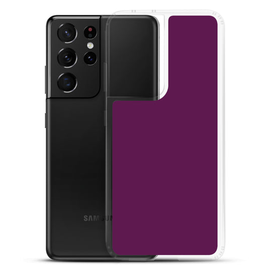 Tyrian Purple Samsung Clear Thin Case Plain Color CREATIVETECH