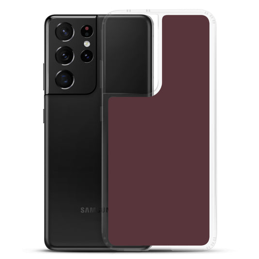 Cab Sav Brown Samsung Clear Thin Case Plain Color CREATIVETECH