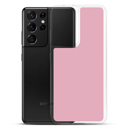 Melanie Pink Samsung Clear Thin Case Plain Color CREATIVETECH
