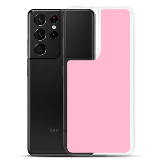Cotton Candy Pink Samsung Clear Thin Case Plain Color CREATIVETECH