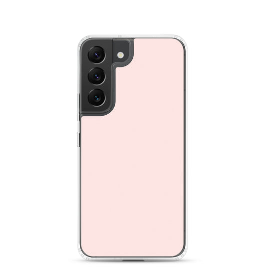 Misty Rose Pink Samsung Clear Thin Case Plain Color CREATIVETECH