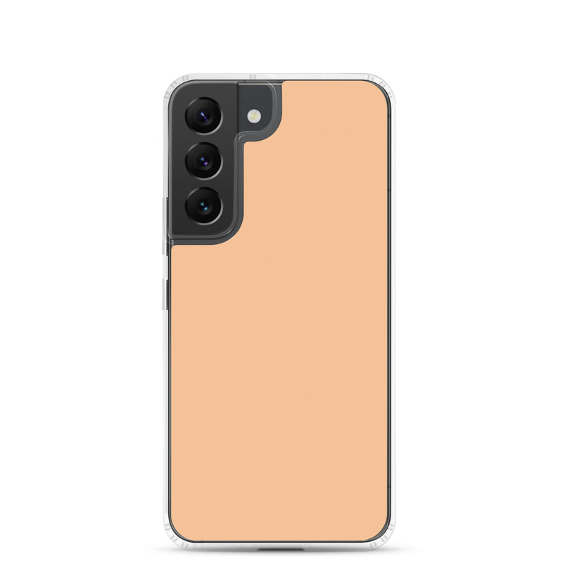 Load image into Gallery viewer, Romantic Orange Samsung Clear Thin Case Plain Color CREATIVETECH