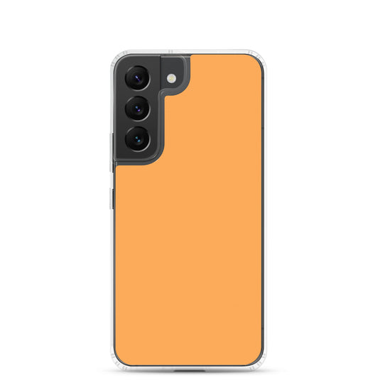 Texas Rose Orange Samsung Clear Thin Case Plain Color CREATIVETECH