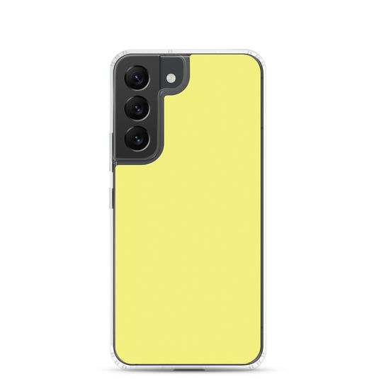 Dolly Yellow Samsung Clear Thin Case Plain Color CREATIVETECH