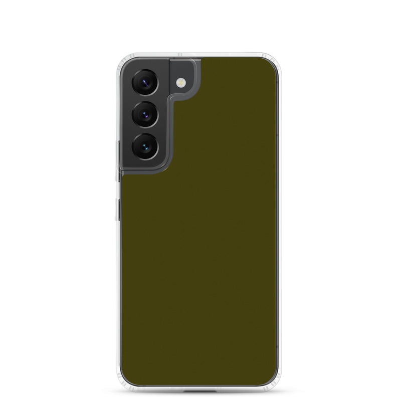 Load image into Gallery viewer, Karaka Tabacco Green Samsung Clear Thin Case Plain Color CREATIVETECH