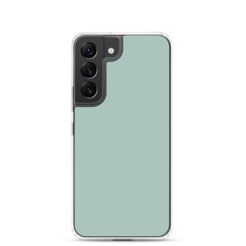 Load image into Gallery viewer, Opal Green Blue Samsung Clear Thin Case Plain Color CREATIVETECH