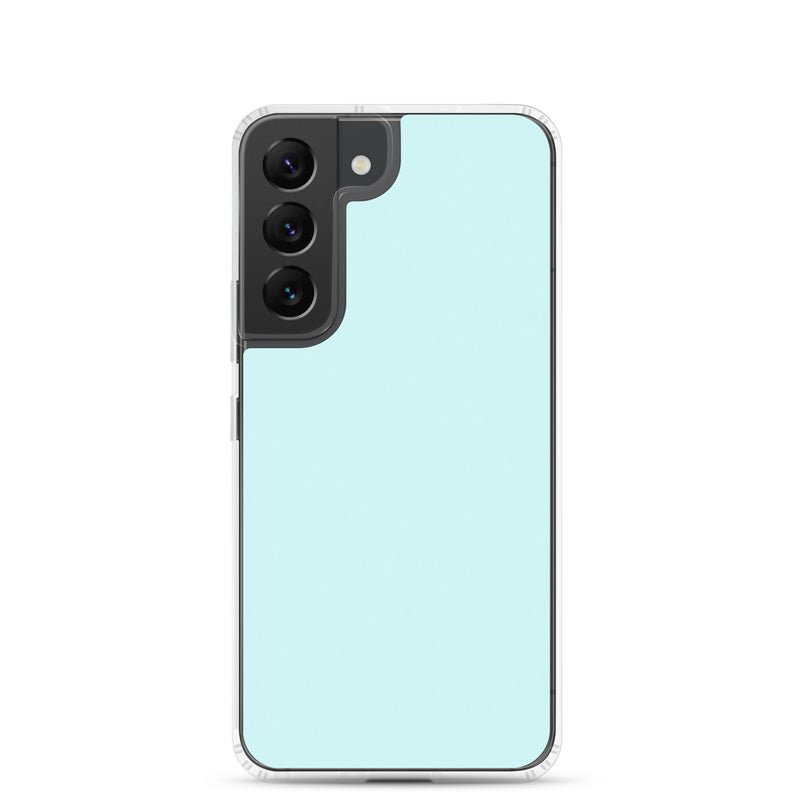 Load image into Gallery viewer, Light Cyan Blue Samsung Clear Thin Case Plain Color CREATIVETECH