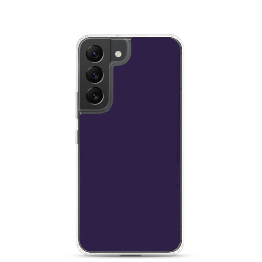 Tolopea Dark Purple Samsung Clear Thin Case Plain Color CREATIVETECH