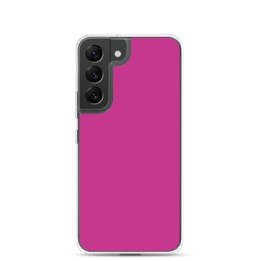 Medium Red Violet Samsung Clear Thin Case Plain Color CREATIVETECH