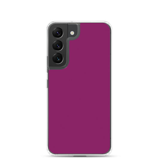 Eggplant Red Violet Purple Samsung Clear Thin Case Plain Color CREATIVETECH