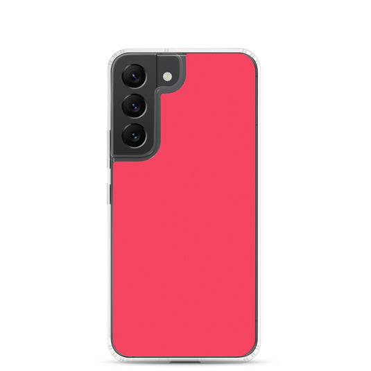 Radical Red Samsung Clear Thin Case Plain Color CREATIVETECH