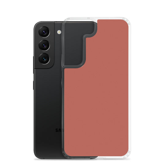 Medium Carmine Red Samsung Clear Thin Case Plain Color CREATIVETECH