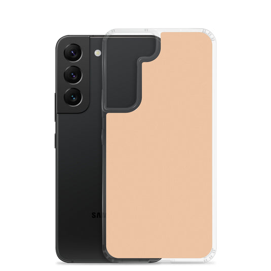 Romantic Orange Samsung Clear Thin Case Plain Color CREATIVETECH