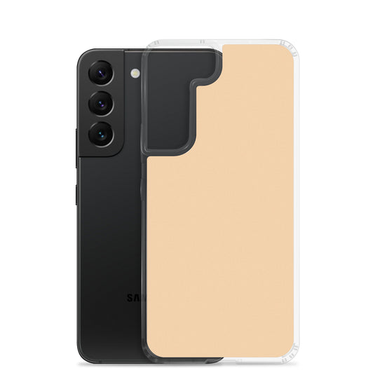 Frangipani Orange Samsung Clear Thin Case Plain Color CREATIVETECH