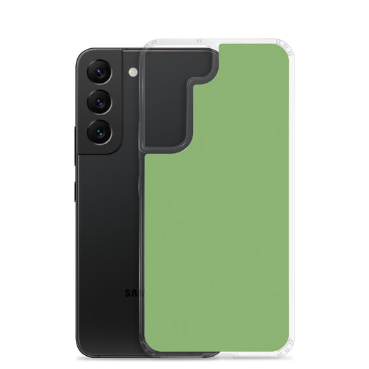 Green Samsung Clear Thin Case Plain Color CREATIVETECH