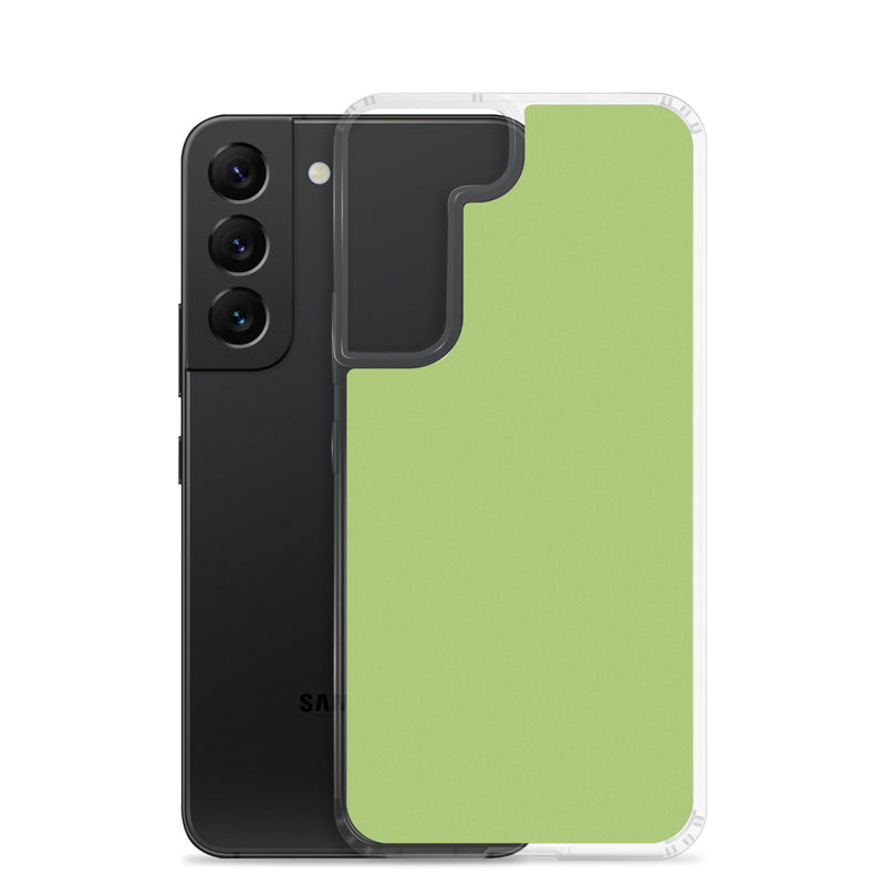 Load image into Gallery viewer, Conifer Green Samsung Clear Thin Case Plain Color CREATIVETECH