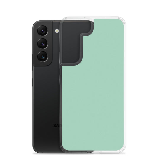 Vista Blue Green Samsung Clear Thin Case Plain Color CREATIVETECH