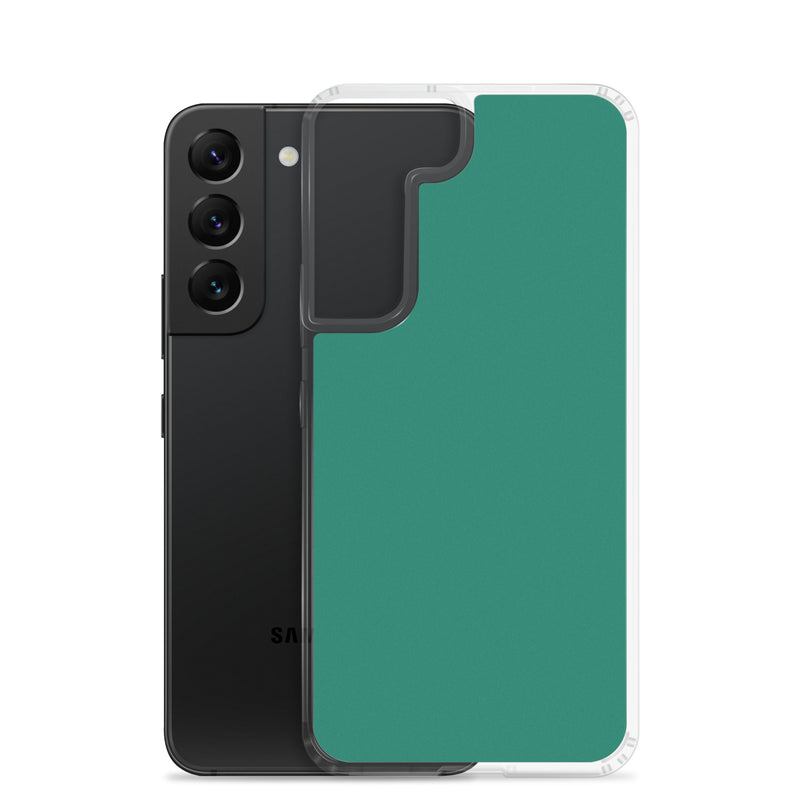 Load image into Gallery viewer, Tropical rain Forest Green Samsung Clear Thin Case Plain Color CREATIVETECH