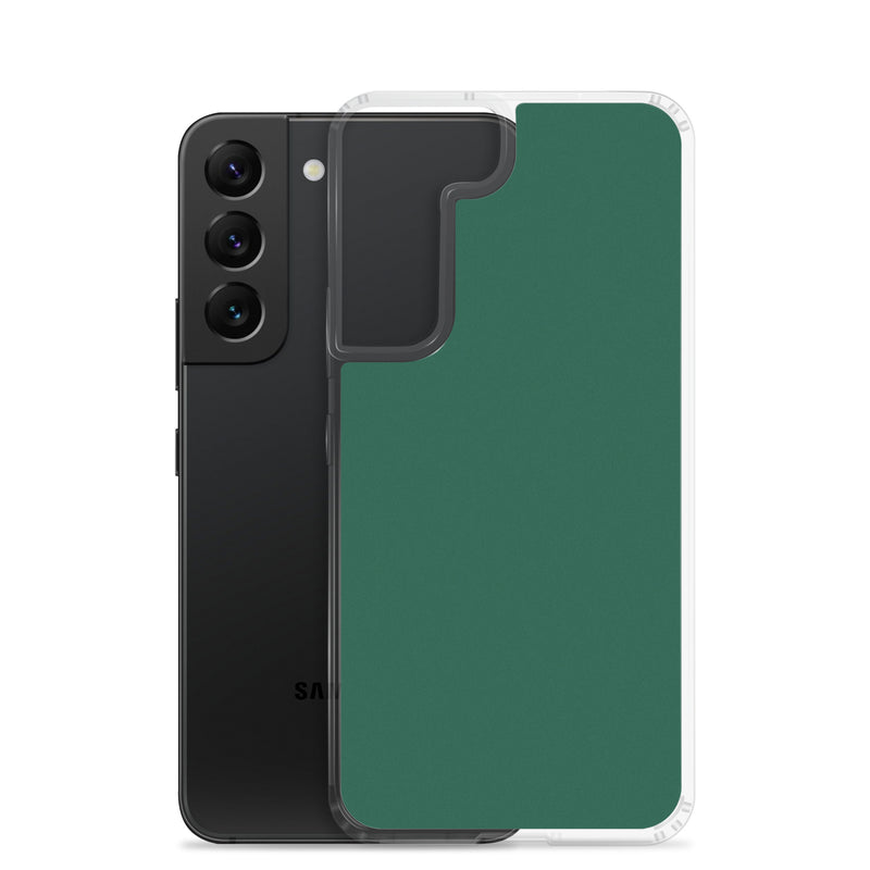 Load image into Gallery viewer, British Racing Green Samsung Clear Thin Case Plain Color CREATIVETECH