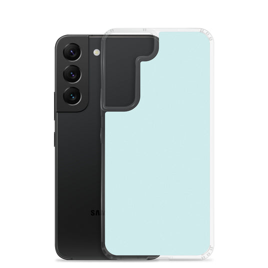 Light Cyan Blue Samsung Clear Thin Case Plain Color CREATIVETECH