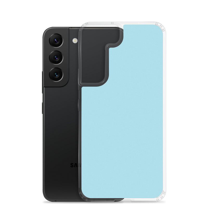 Load image into Gallery viewer, Blizzard Blue Samsung Clear Thin Case Plain Color CREATIVETECH