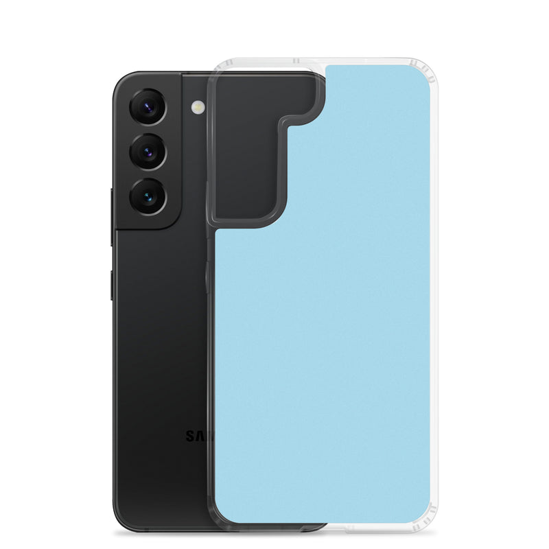 Load image into Gallery viewer, Columbia Blue Samsung Clear Thin Case Plain Color CREATIVETECH