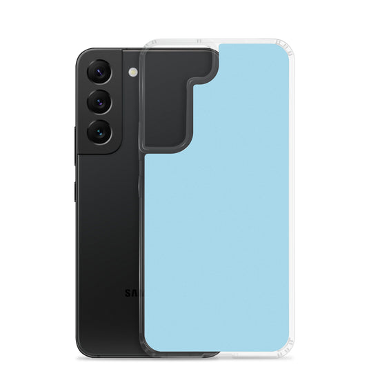 Columbia Blue Samsung Clear Thin Case Plain Color CREATIVETECH