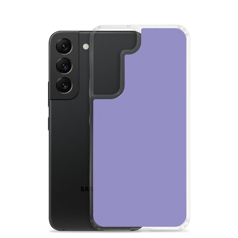 Load image into Gallery viewer, Moody Blue Purple Samsung Clear Thin Case Plain Color CREATIVETECH