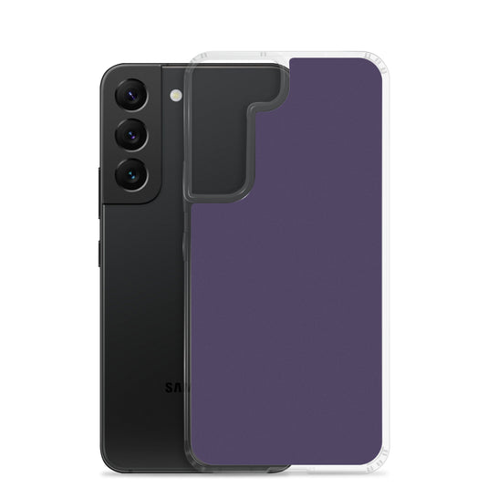 Tolopea Dark Purple Samsung Clear Thin Case Plain Color CREATIVETECH