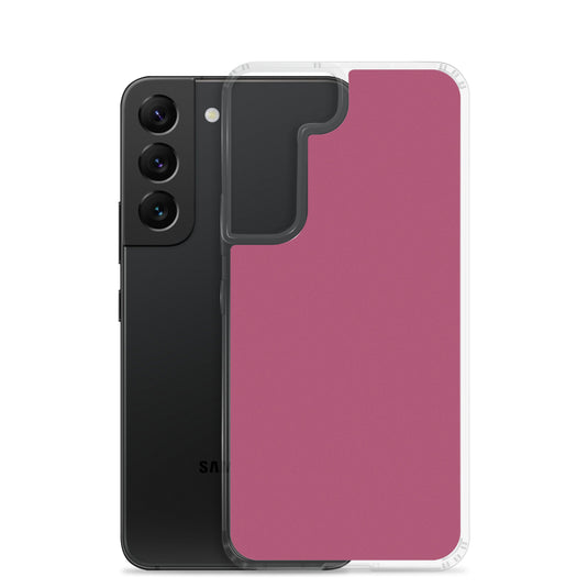 Lipstick Red Samsung Clear Thin Case Plain Color CREATIVETECH