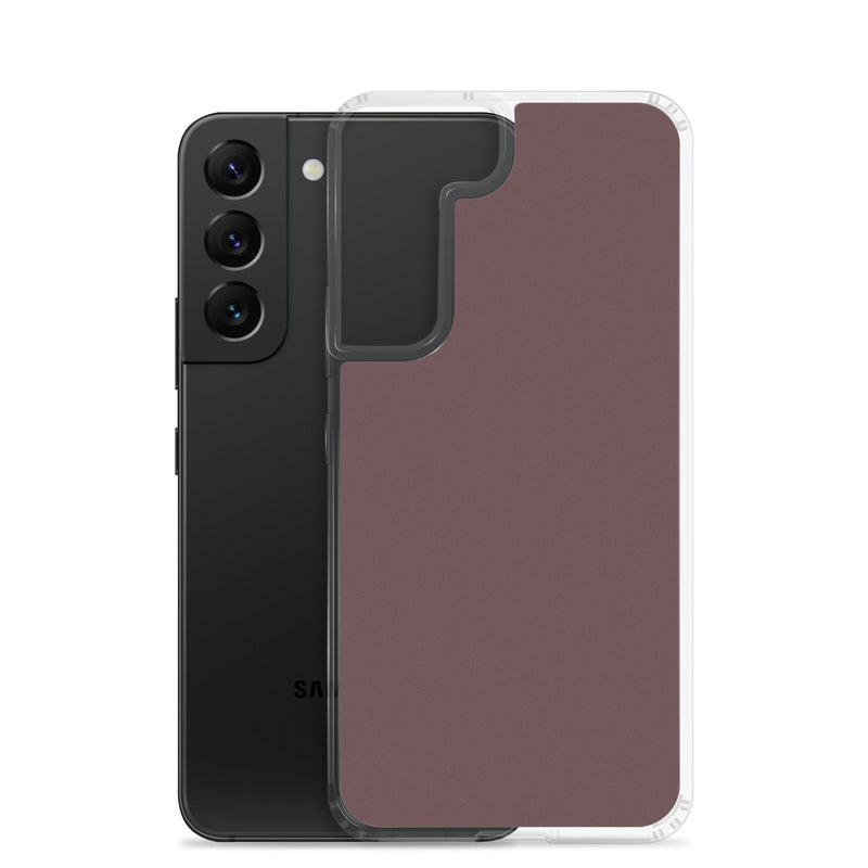 Load image into Gallery viewer, Cab Sav Brown Samsung Clear Thin Case Plain Color CREATIVETECH