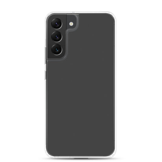 Eclipse Dark Grey Samsung Clear Thin Case Plain Color CREATIVETECH