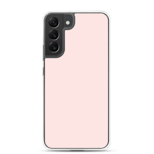 Misty Rose Pink Samsung Clear Thin Case Plain Color CREATIVETECH
