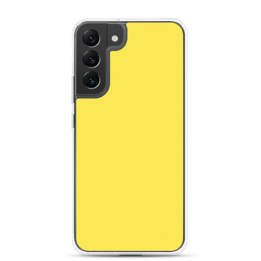 Paris Daisy Yellow Samsung Clear Thin Case Plain Color CREATIVETECH