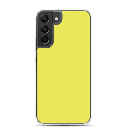 Daisy Yellow Samsung Clear Thin Case Plain Color CREATIVETECH