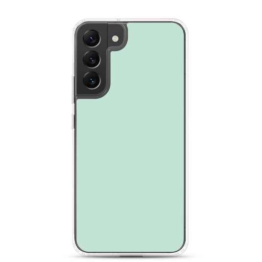 Aero Blue Green Samsung Clear Thin Case Plain Color CREATIVETECH