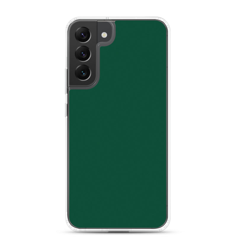 Load image into Gallery viewer, British Racing Green Samsung Clear Thin Case Plain Color CREATIVETECH