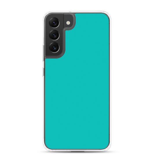 Iris Blue Samsung Clear Thin Case Plain Color CREATIVETECH