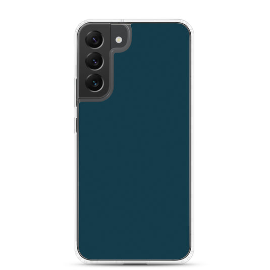 Whale Blue Samsung Clear Thin Case Plain Color CREATIVETECH