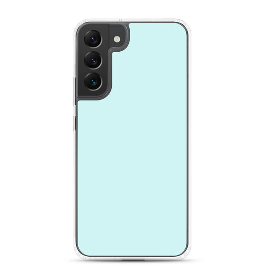 Light Cyan Blue Samsung Clear Thin Case Plain Color CREATIVETECH