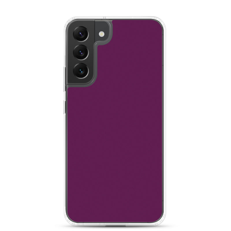 Load image into Gallery viewer, Tyrian Purple Samsung Clear Thin Case Plain Color CREATIVETECH