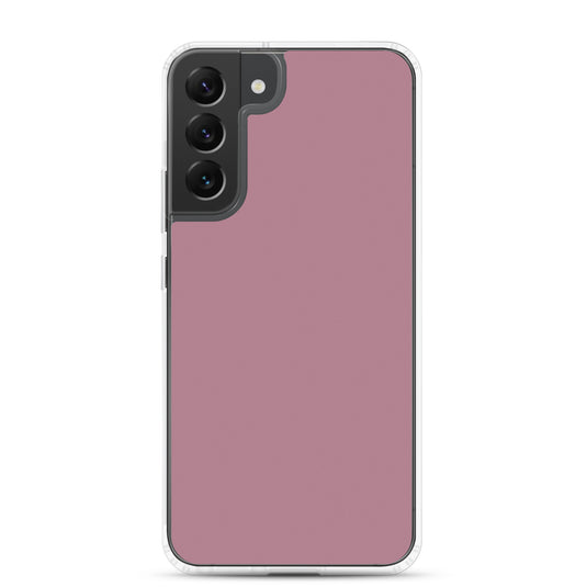 Tapestry Deep Ash Pink Samsung Clear Thin Case Plain Color CREATIVETECH