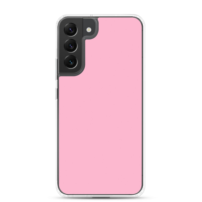 Load image into Gallery viewer, Cotton Candy Pink Samsung Clear Thin Case Plain Color CREATIVETECH